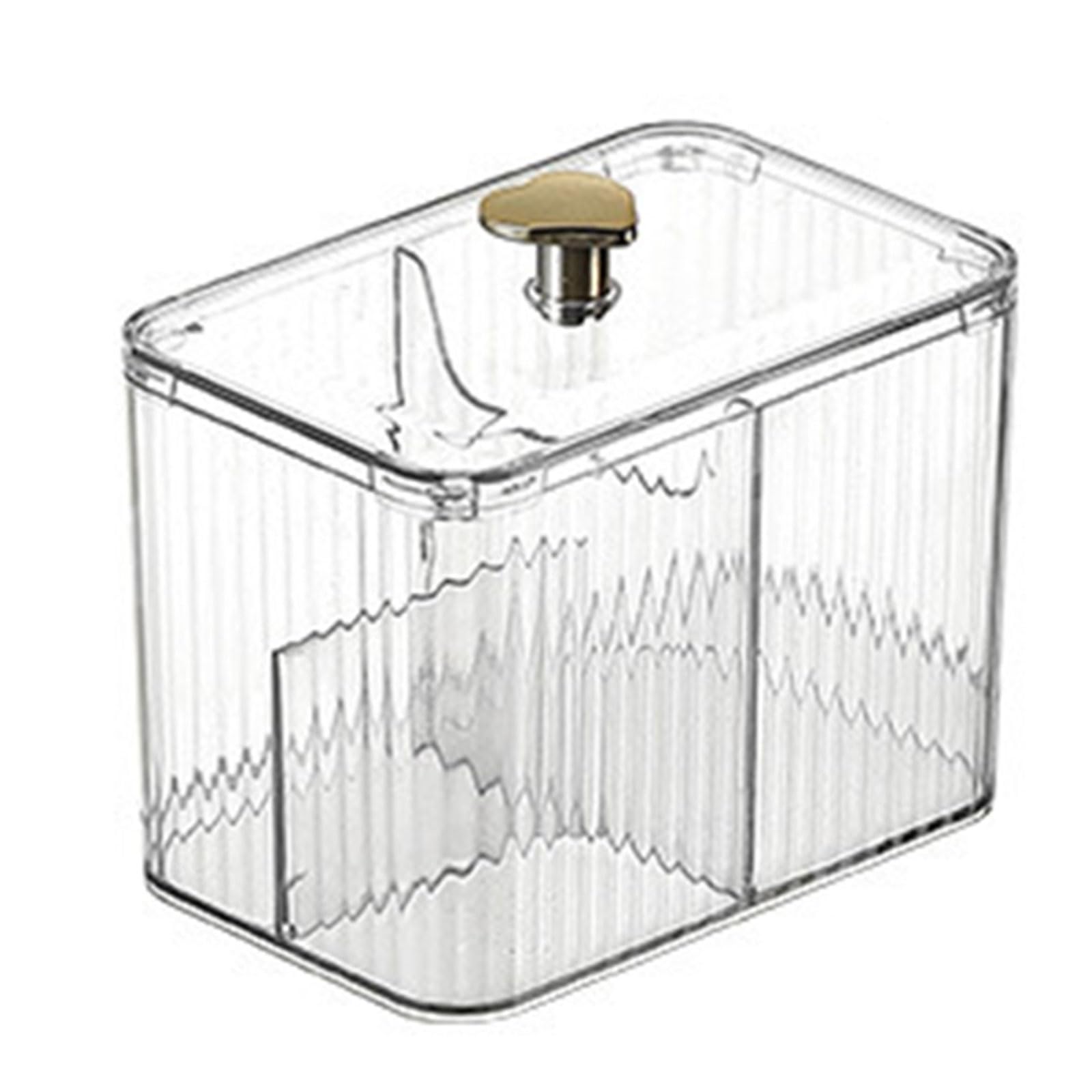 hogtnd Portable Clear Plastic Storage Container with Multiple Compartments Cosmetic Holder Jewellery Accessories Organiser Storage Container with Multiple Compartments