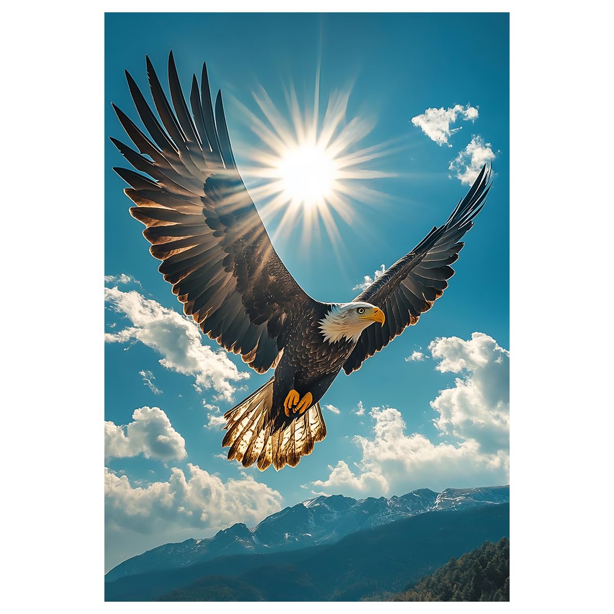 50 cm Eagle Wings Large Wall Stickers Wall Sticker - Self Adhesive Sticker (Pack of 1)-image-26
