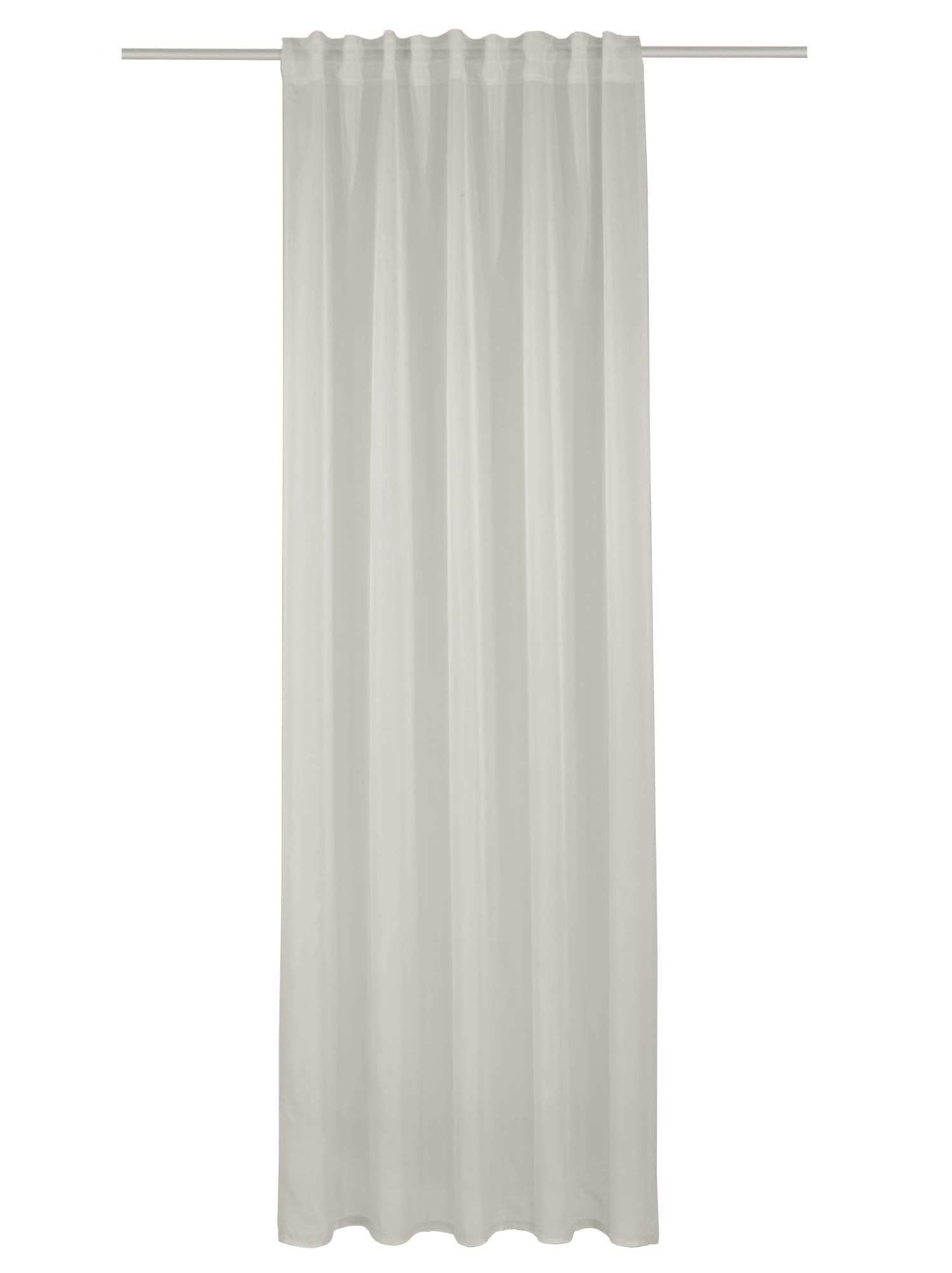 Gardinia Plain Voile Curtain with Tape 135 x 245 cm