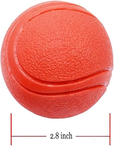 Miniatura 3 de Pelotas de goma dura para perros, bola de goma sólida para perros, resistente a las mordeduras e indestructible, bolas de entrenamiento para perros