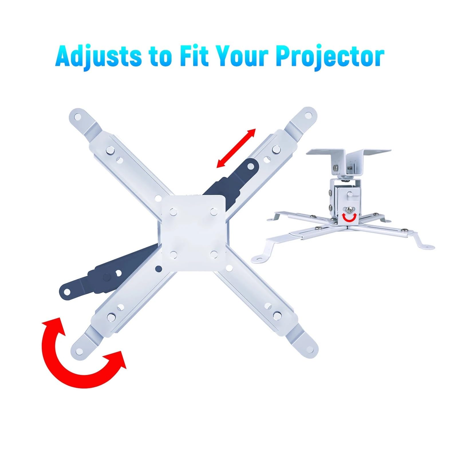 Generico Compatibile con il supporto for proiettore HY450, 15 kg 43-65 cm