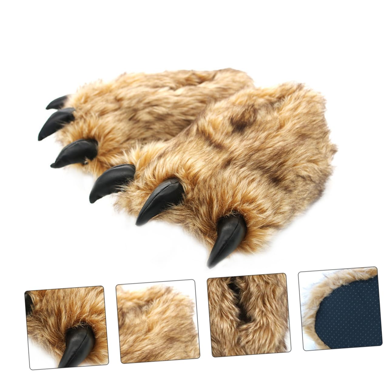 Pantofole ad artiglio d'orso ciabatte invernali ciabatte casa pantofole calde scarpe da per animali unisex di peluche unisex
