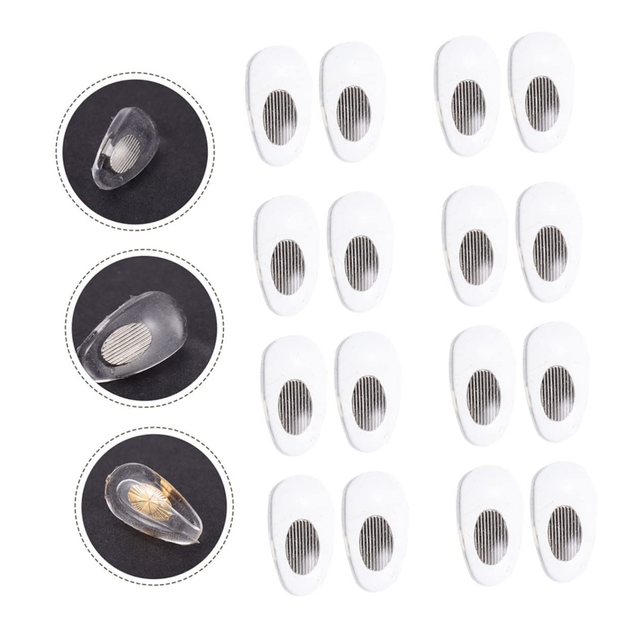 60 Pares Almohadillas Para La Nariz Gafas Nariz Almohadillas Nasales De Espuma Suave Almohadillas Nasales Antideslizantes A3 Marco De Los Lentes Gafas De Sol Núcleo De Cobre