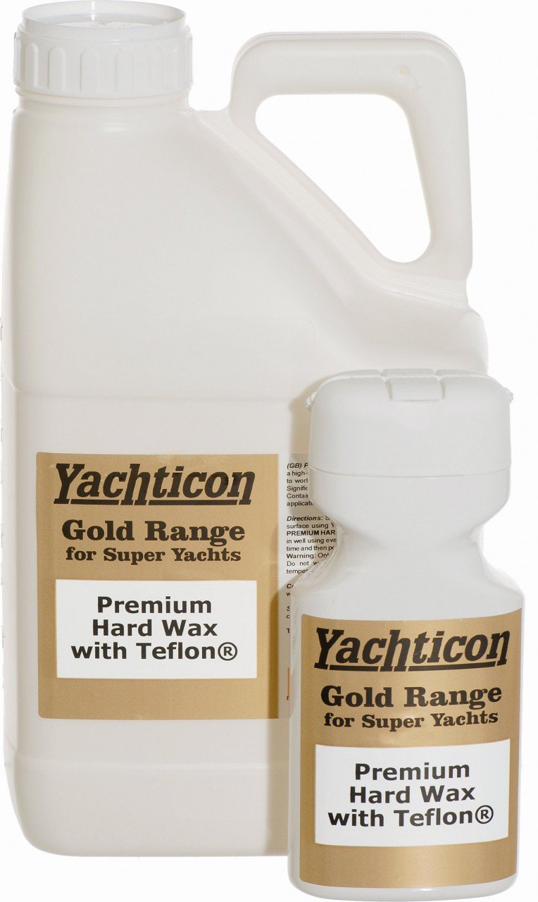 Yachticon Gold Range Super yacht Premium Hard Wax con Teflon® Surface Protector – 5 litri