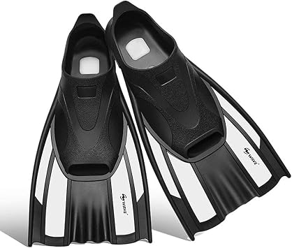 Snorkel Fins, Sealed Heel Pocket Snorkeling Soft Silicone Full Foot with Efficient Thrust for Women Men E,XXL