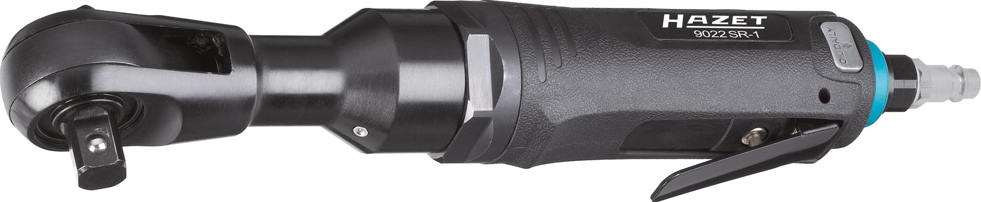 Hazet atornillador neumático 9022SR-1 | atornillador de carraca, diseño corto y compacto, 270 rpm, alto par de apriete