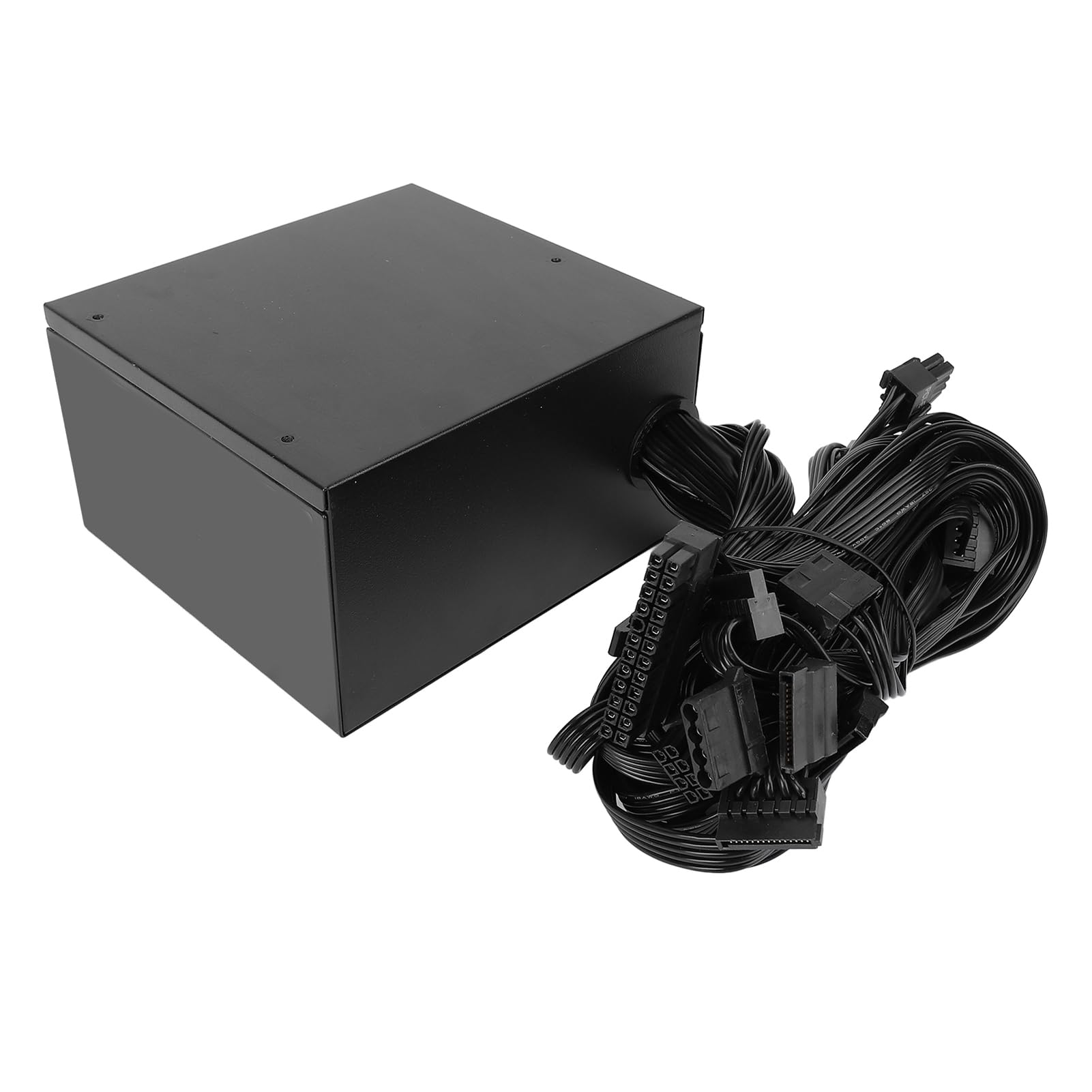 Generic Alimentatore ATX da 700 W Ad Alta Efficienza Energetica con Controllo Intelligente della Temperatura per Piattaforme Double Core Alimentatore con Case da Tavolo in Lega di Alluminio Adatto per