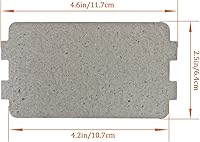 Vista 2 de 5 piezas de horno de microondas, cubierta universal para guía de ondas, hoja de mica, horno de microondas, pieza de reparación para cocina, hogar