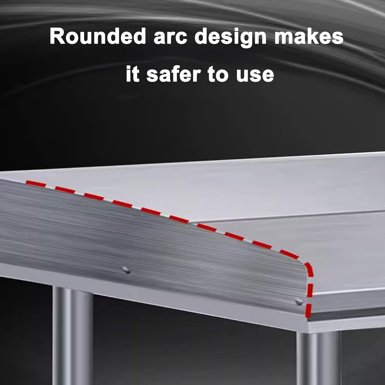 2-tier Stainless Steel Kitchen Worktop, Food Prep Worktable, 3-Sided Backsplash Heavy Duty Prep Worktable, Metal Work Table with Adjustable Shelf, for Kitchen Restaurant(L70xW50cm/27.5x19.6i