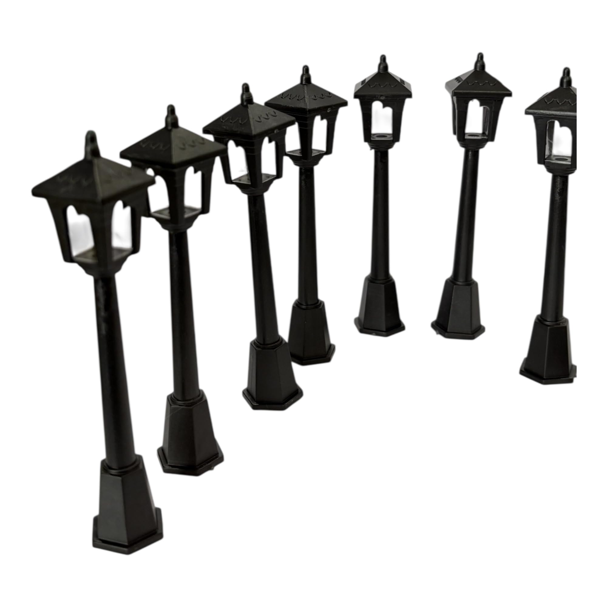 Miniature Lamp Posts - 10 Pack for Dioramas & Fairy Gardens -5