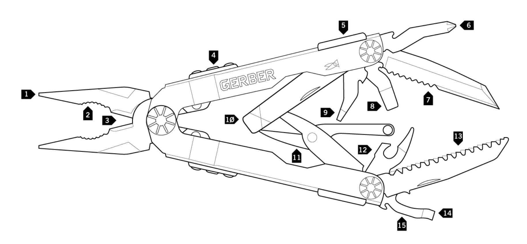 Gerber Diesel Multi-Plier, Stainless Steel [22-01470]