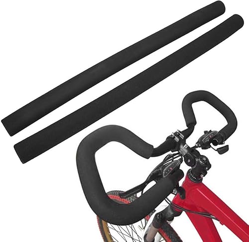 LIZEALUCKY Empuñaduras de goma de espuma flexible para manillar de bicicleta, paquete de 2 unidades, diámetro interior de 0.9 pulgadas