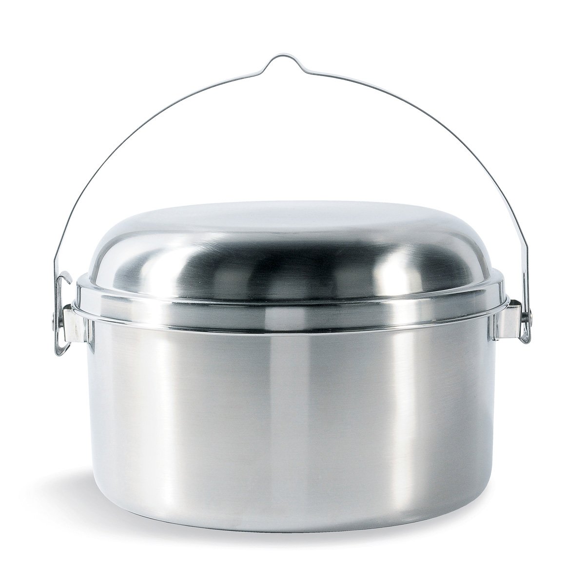 Tatonka Camping-Kochset Kettle - Topf und Pfanne aus Edelstahl - Mit Henkel zum Aufhängen - Auch zur Verwendung über Feuer geeignet