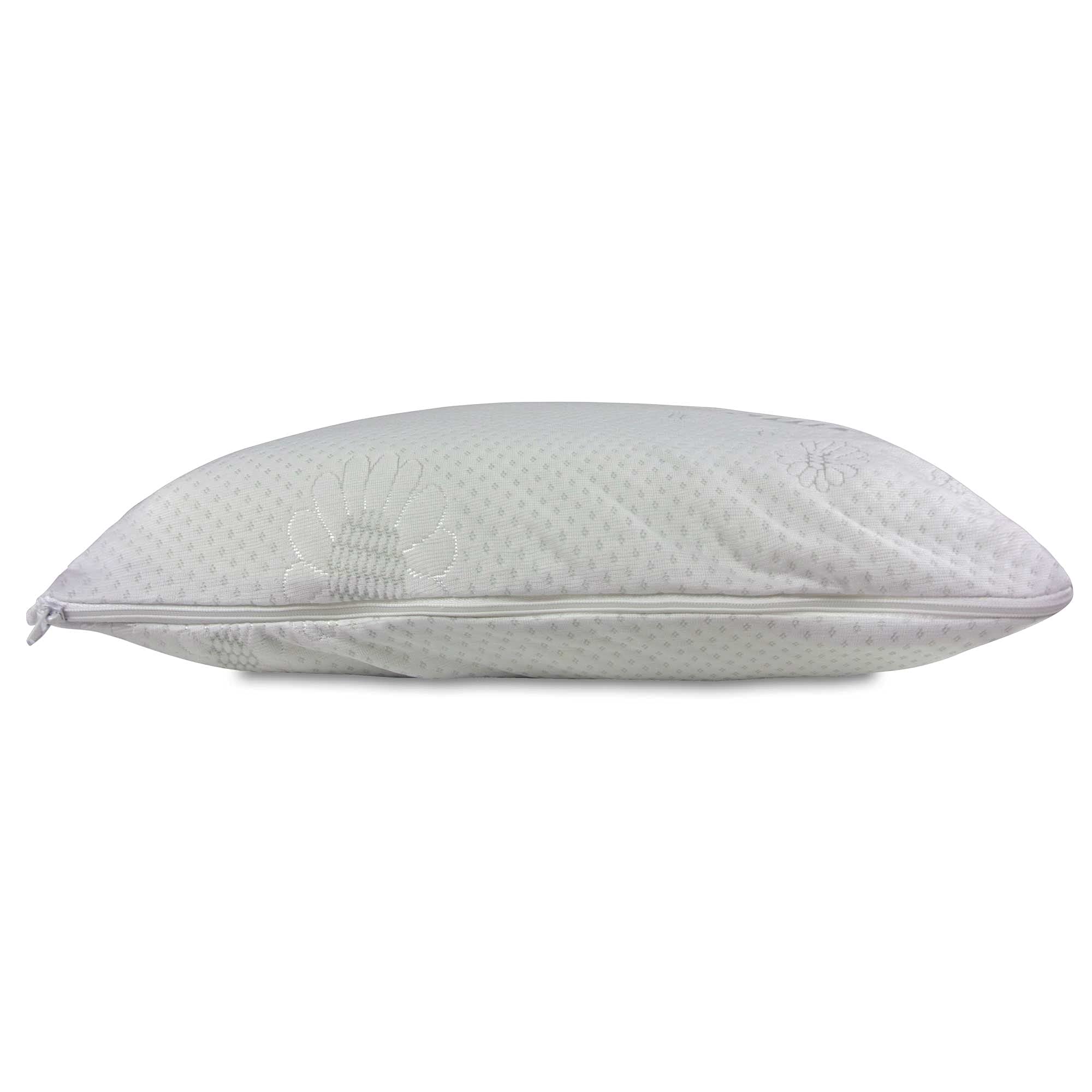 Baldiflex Emporio Coppia Cuscini Memory Foam Ergonomici Saponetta, Fodera Camomilla Rilassante, Sfoderabile e Lavabile, Misura 40x70 cm Alto 12.5 cm, Anticervicale