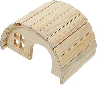 Balacoo Casa De Hamster 1 Conjunto Casa Ninho De Hamster Casa De Hamster Ninho De Hamster Ninho De Coelho De Madeira Brinquedo De Hamster Pequeno Esconderijo Para Hamster