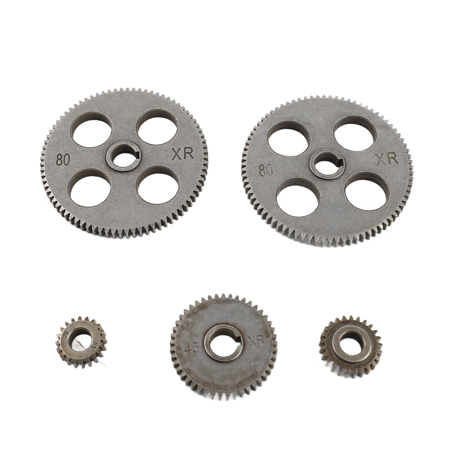 Juego de Mini Engranajes de Torno de Metal, Trabajo Confiable, Alta Precisión, Buen Material, Uso Extensivo con 5 Piezas en 1 Juego para Cortar