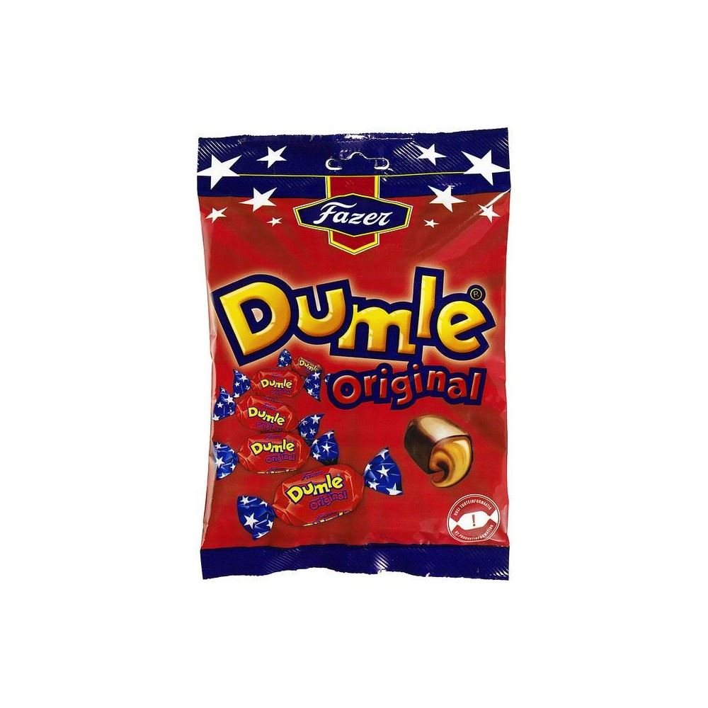 Fazer Dumlekola - Caramelo Blando Original Con El Chocolate Con Leche (220g) (Paquete de 6)