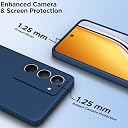 Pikkme Back Cover for Realme Narzo 80x 5G / Realme P3x 5G / Realme 14X 5G | Camera Protection Shockproof Soft Matte Silicone Bumper Case (Blue) gallery image