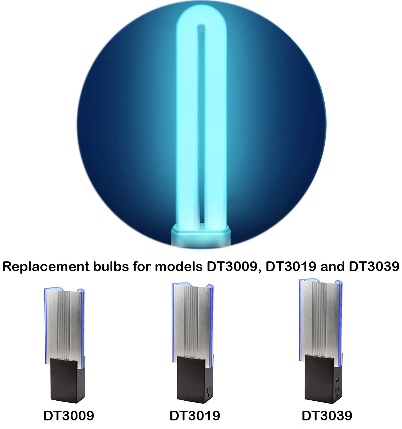 Repuesto para DynaTrap 21050 | Bombillas de 9 W para modelos DT3009, DT3019 y DT3039, paquete de 4