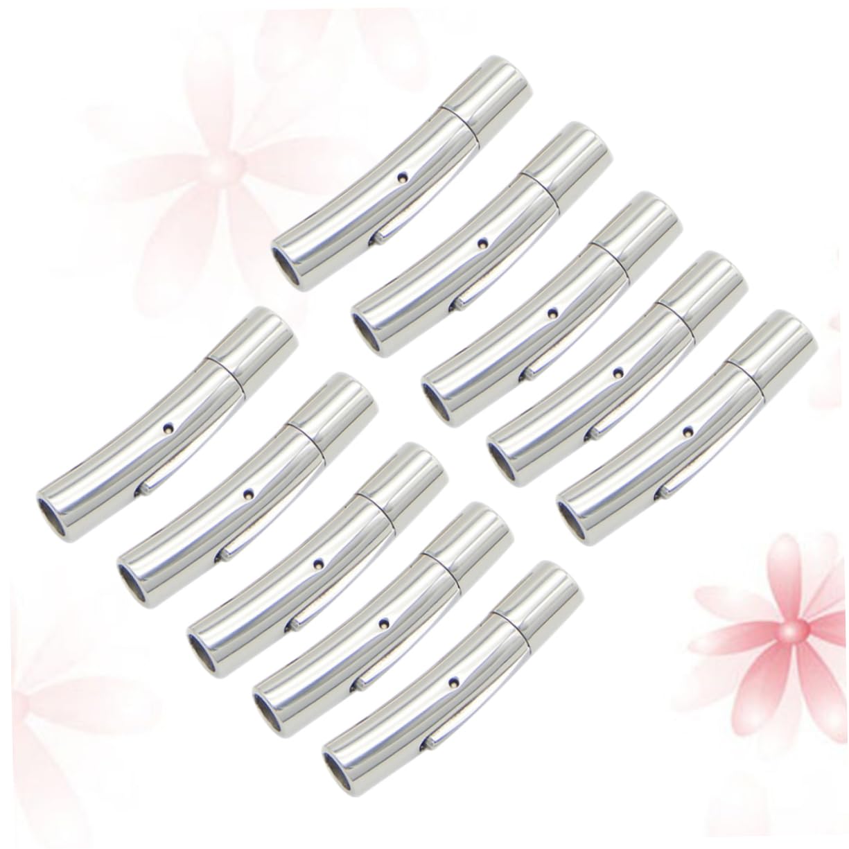 EXCEART 30 Piezas tapa del extremo del brazalete conector de cierres de pulsera broche para joyas conector de broches de joyería sección delgada hebilla de cuerda conectar