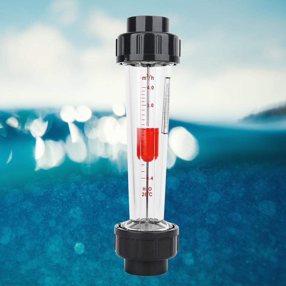 Flussimetro per liquidi, misuratore di portata per acqua Tipo di tubo in plastica 0.4-4m³/H Range Flussimetro LZS-32 (D) Strumento per la misurazione del flusso di acqua liquida