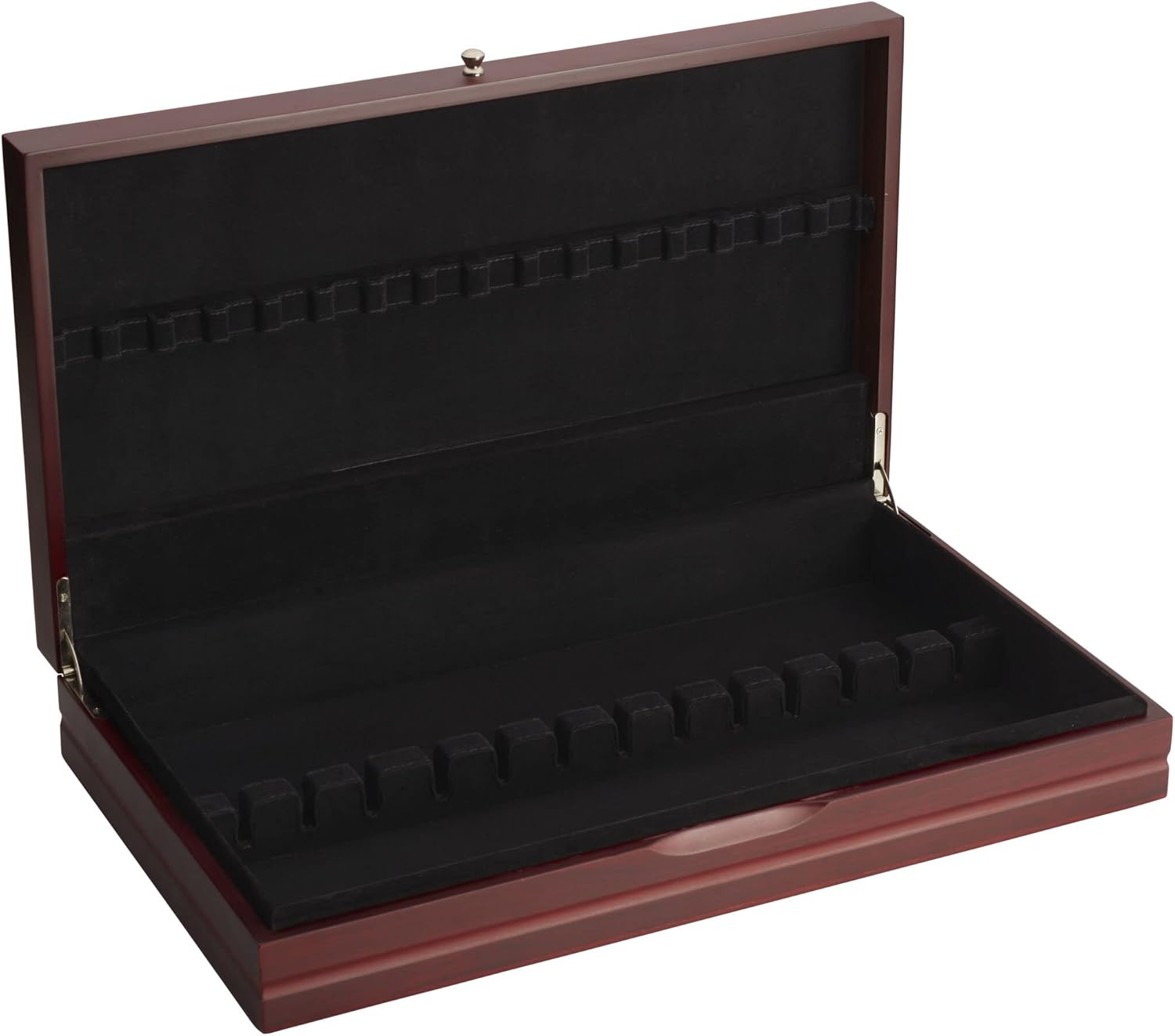 Wallace Dark Walnut Flatware Chest, 19 inches wide