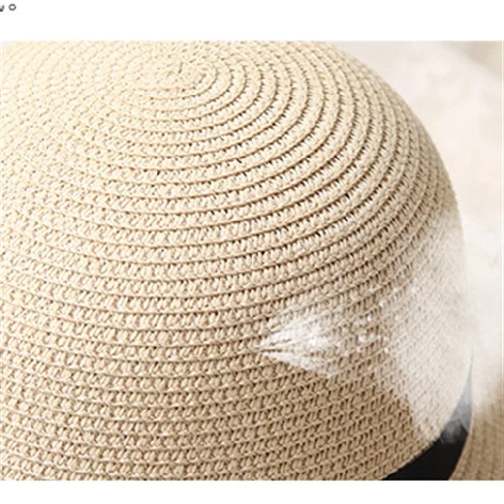 YXWYXWA Sombrero Damas Verano Sombrero Solar Gorro de Pescado Gran Sombrero de Borde Playa Plegable Sombrero de Sol
