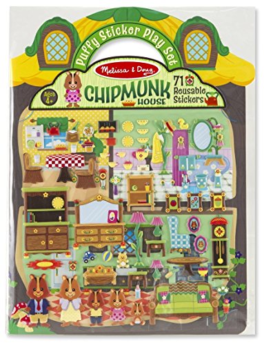 Puffy Stickers - Chipmunk House