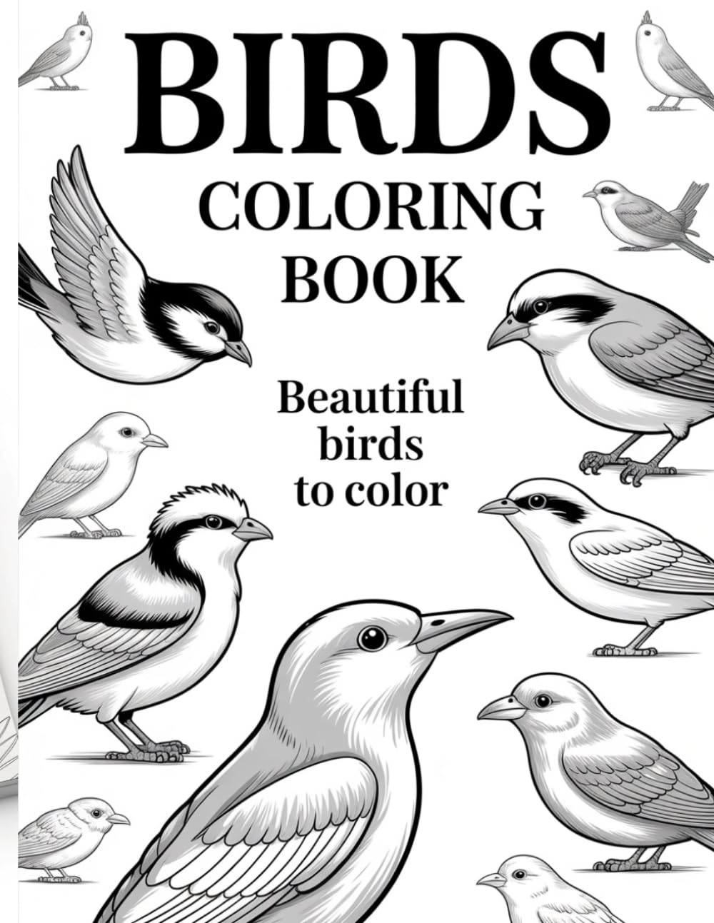 Birds Coloring Book for Kids and Adults