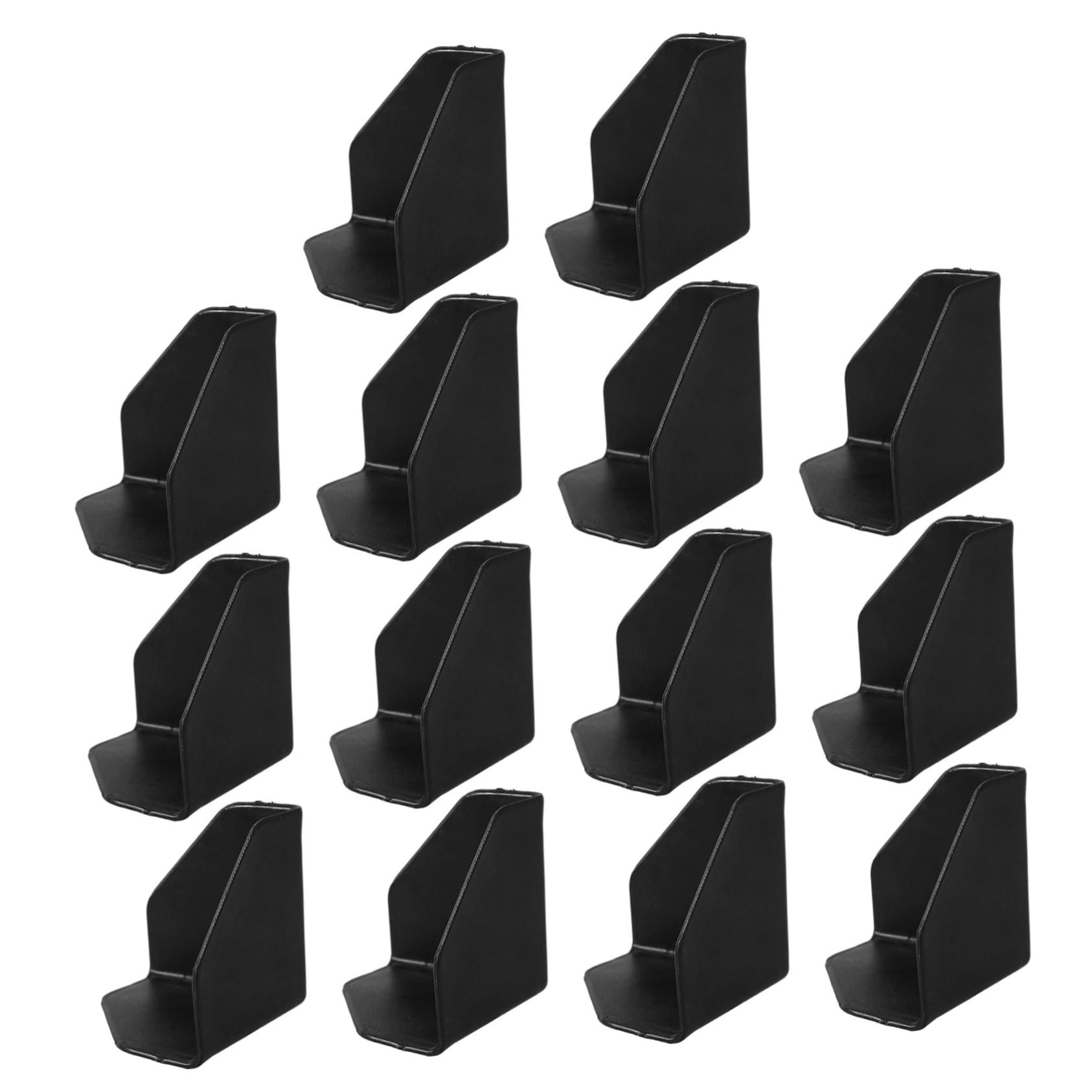 Unomor 50pcs Packaging Corner Protectors Plastic Plastic Corner Protectors Luggage Corner Protectors Black Cardboard Corner Protectors