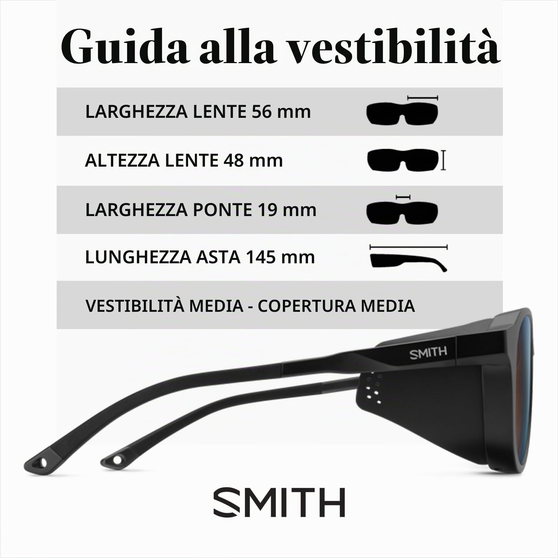 SMITH Optics Venture - Occhiali da sole sportivi per sci, snowboard, sport sulla neve e altro