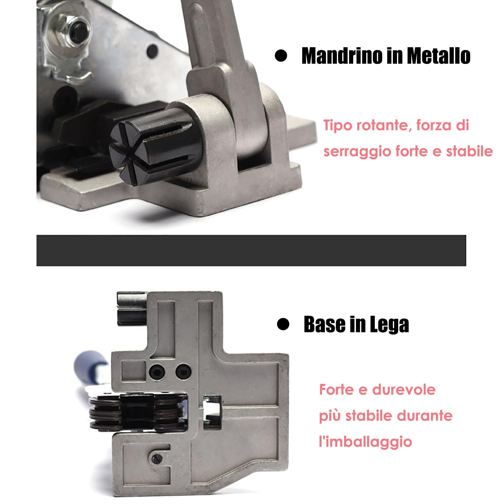 Piegatore tenditore per reggia in acciaio, set di piegatura tenditore Efficiente e durevole 3 in 1 Piegatore tenditore per reggiatrice per fascette per lavori industriali