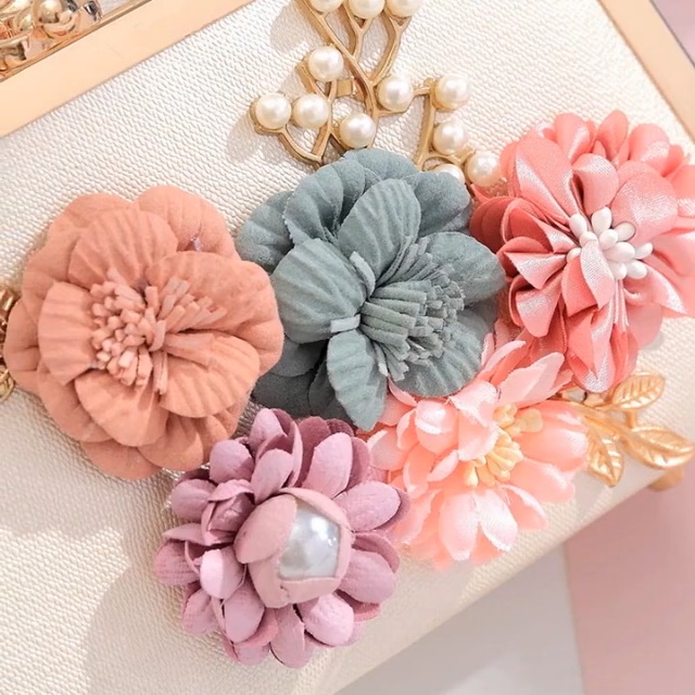 ZiMing® Women Handbag Evening Clutch Bag Purses 3D Flower