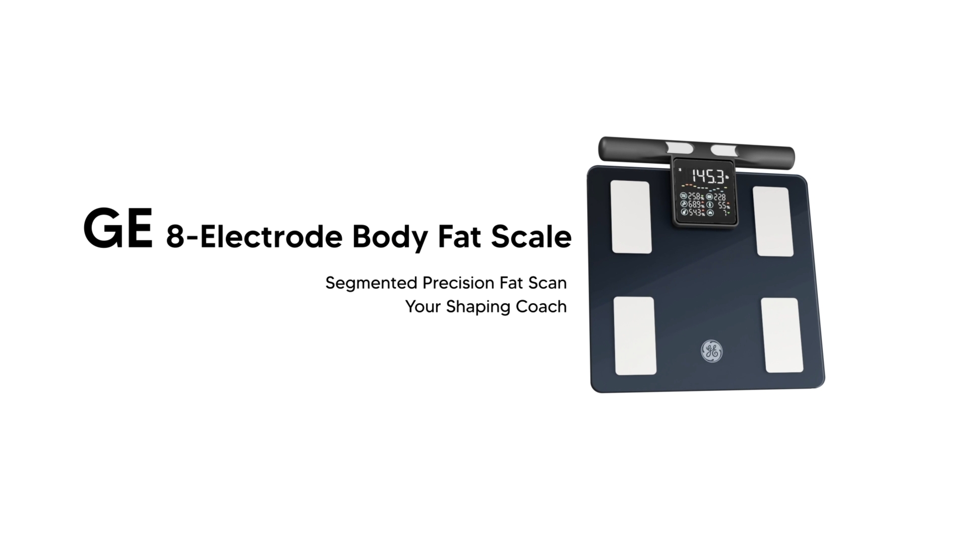 Image of GE Smart Scale for Body Fat with BMI Muscle Mass, 5.3-inch Handle Display