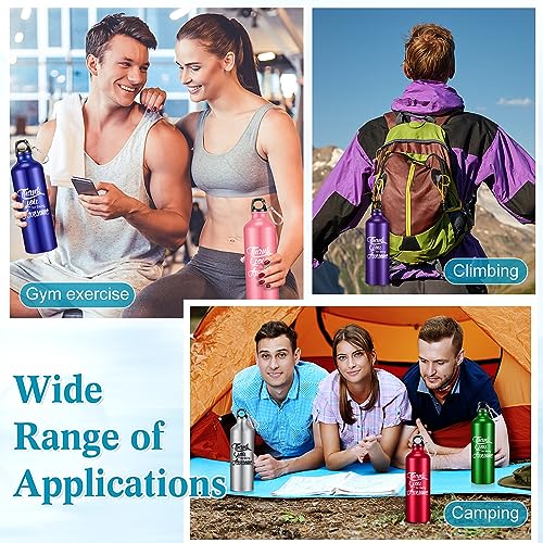 Uiifan 32 Pcs Thank You Gift for Coworker Aluminum Water Bottle Employee Appreciation Gift Inspirational Lightweight Sports Water Bottle Bulk for Teacher Staff(Multicolored) - Image 5