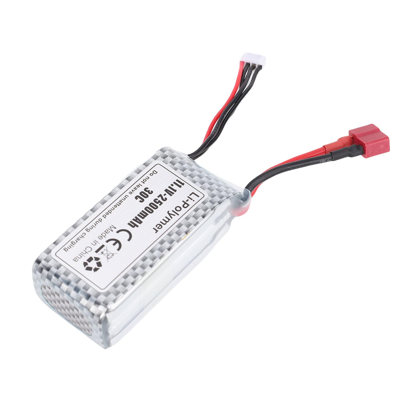 Generic Batterie de Bateau RC Rechargeable 2500MAh Haute Puissance 3S pour Bateaux Télécommandés Course Escalade Li-ION 11.1V pour Les Passionnés