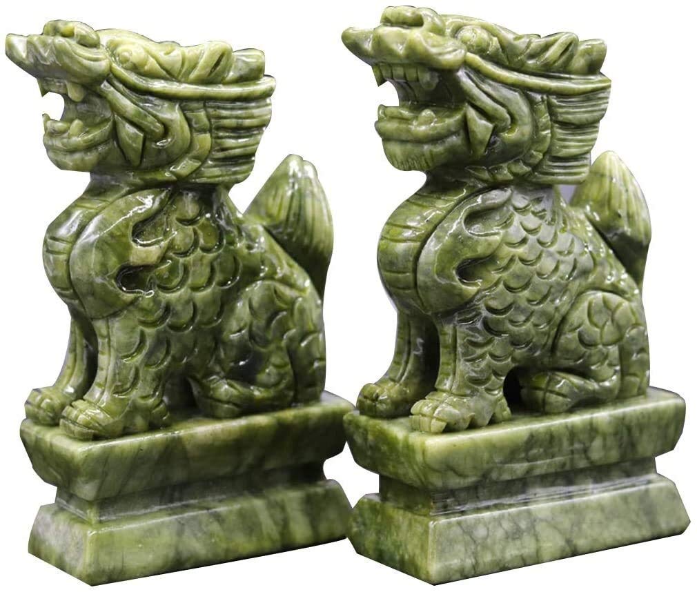 Amazon.co.jp: PiXiu/PiYao 中国風水彫像装飾樹脂装飾置物最高の繁栄を