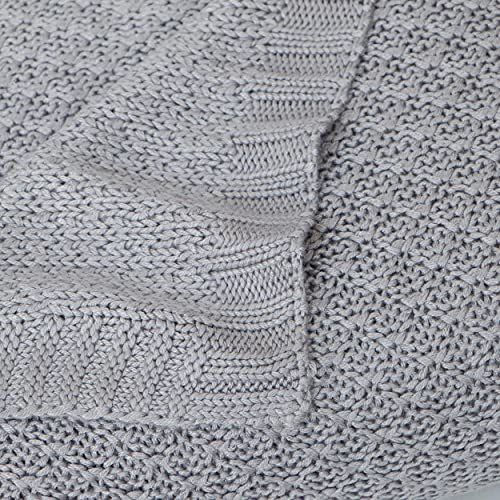 Image of NTBAY Rayon Derived from Bamboo Toddler Blanket, 30 x 40, Sliver Grey