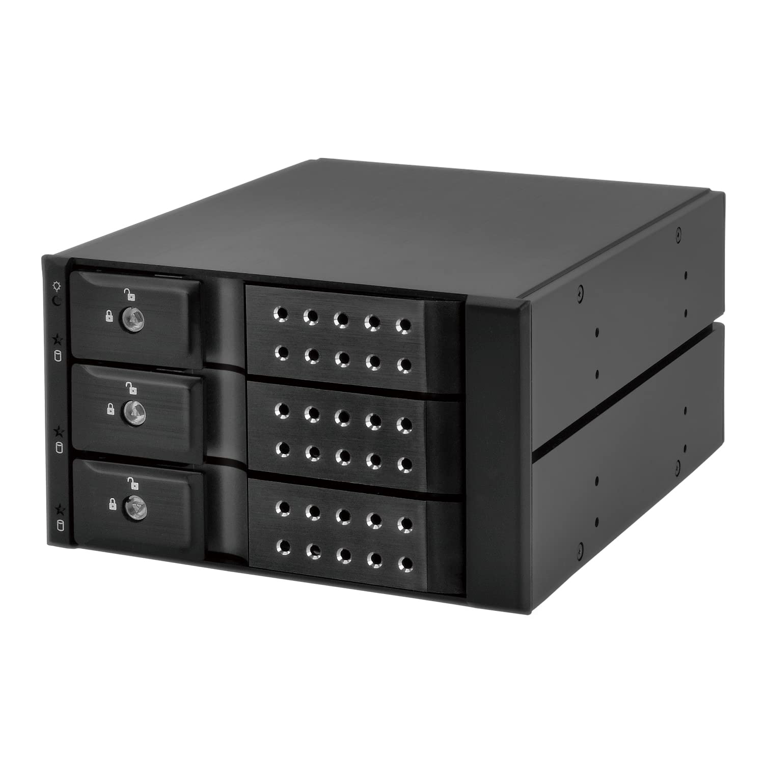 Century iStarUSA BPN-DE Series Removable Rack 3Bay Model V2 BPN-DE230SS-BK2_FP