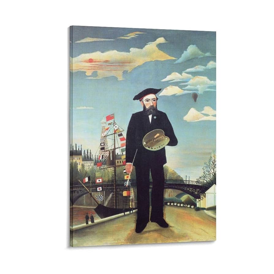 Amazon.co.jp: Henri Rousseauアンリ・ルソー《私自身、肖像