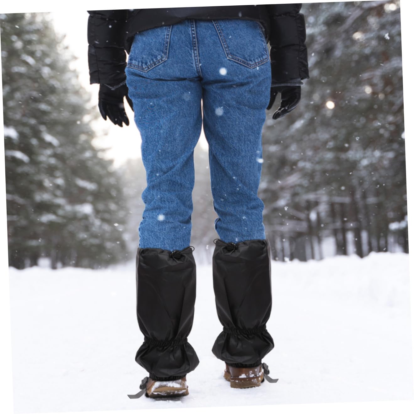 HANABASS Polainas Ajustables De Impermeables para Nieve Y Lluvia Cubiertas De Pierna para Actividades