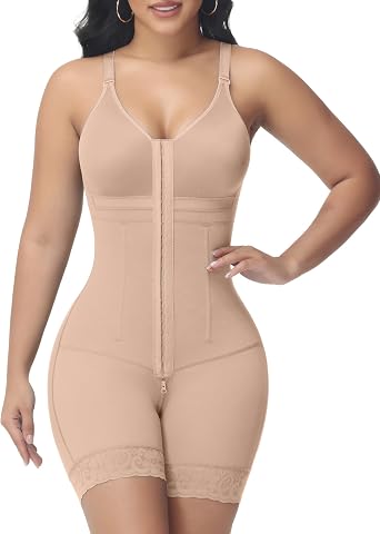 M MYODRESS Fajas Colombianas Moldeadoras Postpartum Stage 2 Body Shaper Compression Garment Tummy Tuck Shapewear with Bra