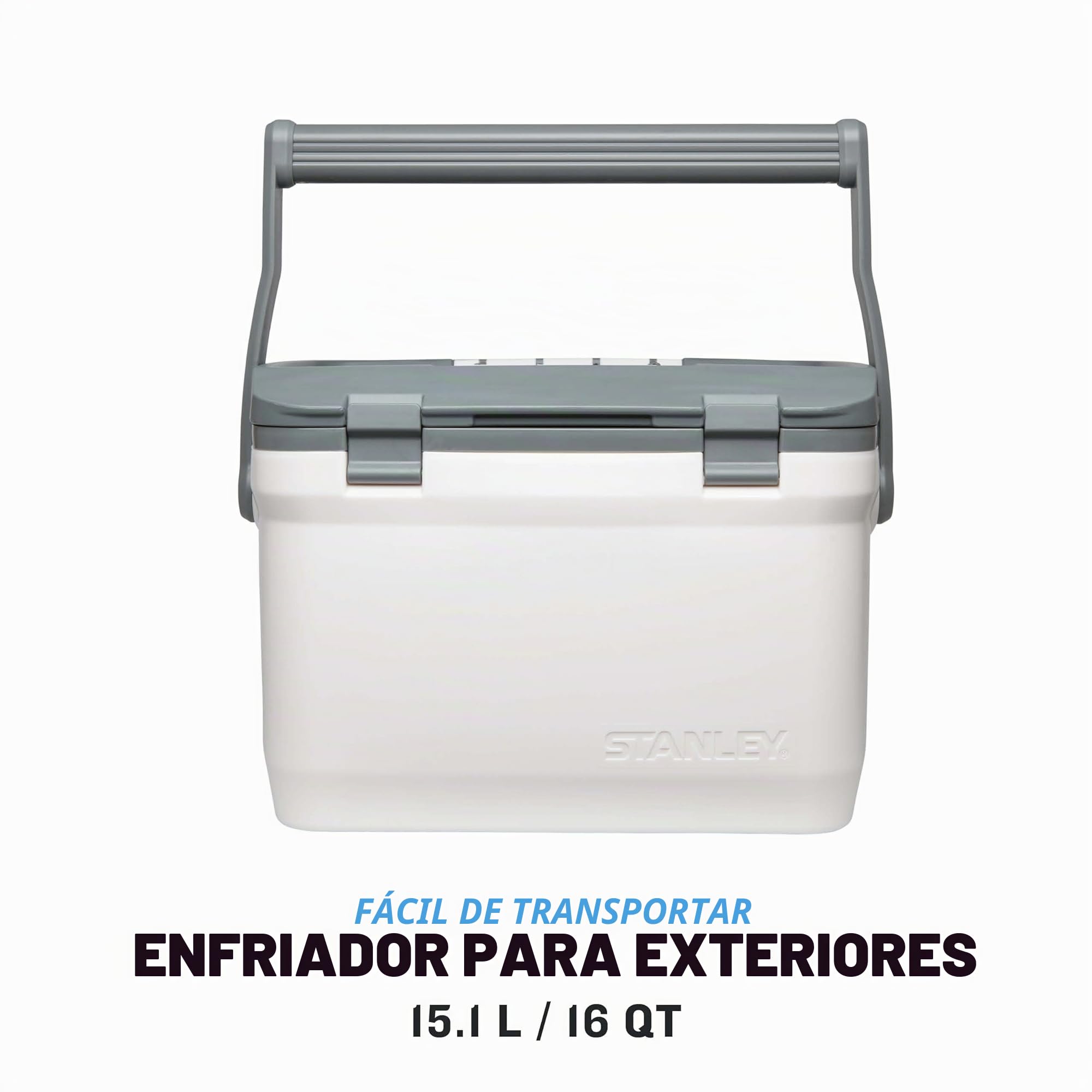 Stanley 1913 Adventure Nevera Portatil de Exterior - Doble Pared de Espuma Aislante - Sin BPA - Nevera Portátil Pequeña - Nevera de Viaje Resistente - A Prueba de Fugas