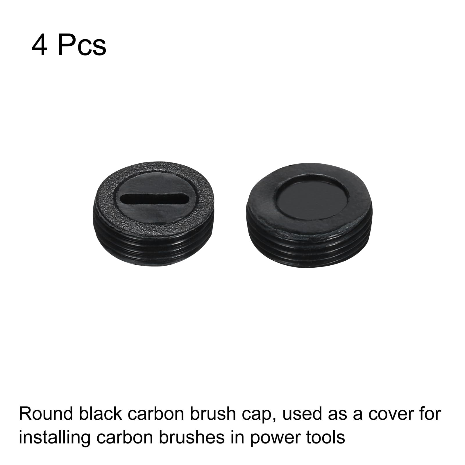 8 Tappi Portaspazzole In Carbone - Diametro 16mm, Altezza 8mm - Per Utensili Elettrici - Foto 8