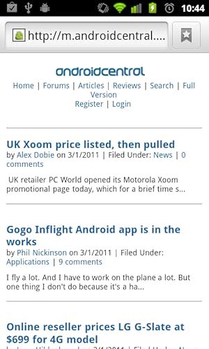 Android Central Widget