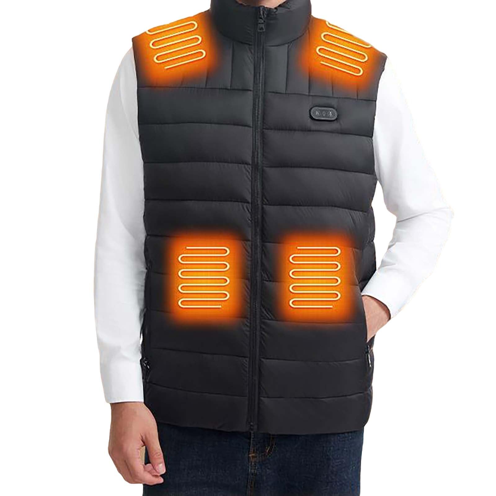 Gilet Riscaldato Per Uomo E Donna Giacca Riscaldato Intelligente Gilet Riscaldata Temperatura Costante Leggero Giubbino Riscaldante Caldo Giubbotto Lavabile Per Escursioni All'aperto, Sci, Pesca, Moto