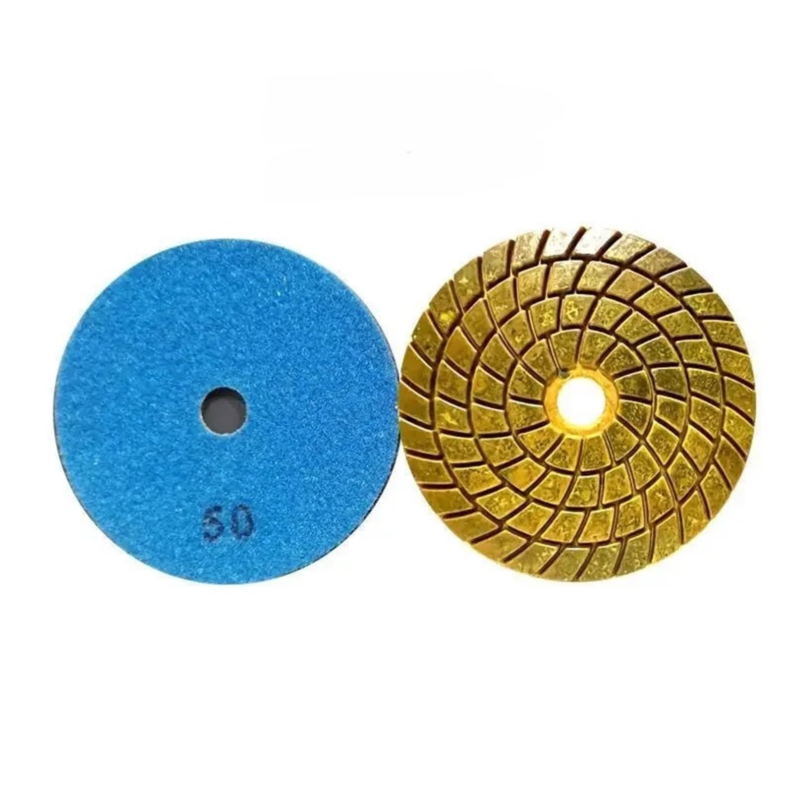 Sharrqing Style 2- 50 Grit 1Pcs 4 Inch Super Diamond Polishing Pad 100Mm Copper Bond Metal Wet Polishing Pad For Marble Granite Stone Fast Grinding Disc(Style 2-50 Grit)