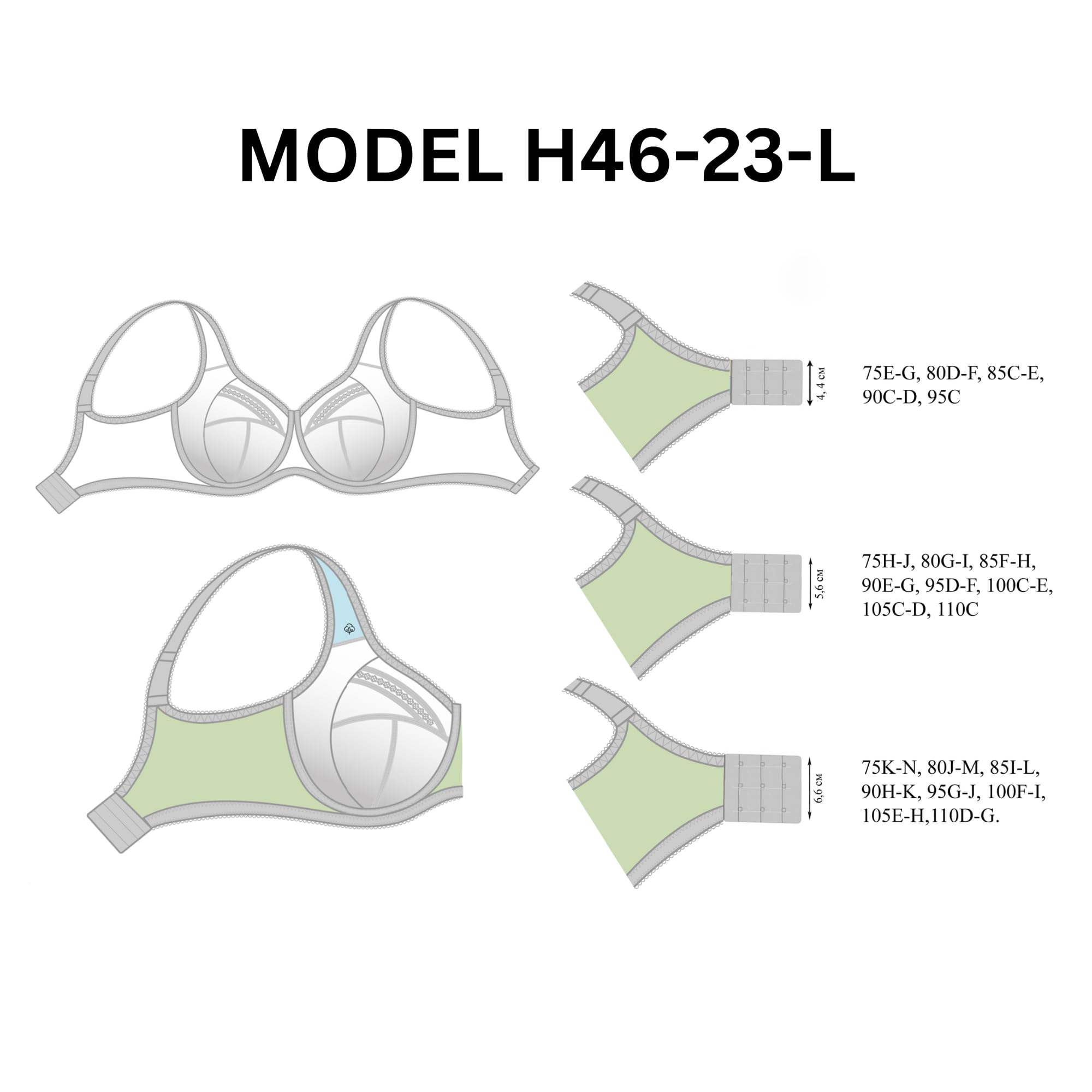 Comodo reggiseno da donna con ferretto – Morbido regolatore dell'umidità – Reggiseno comodo da donna