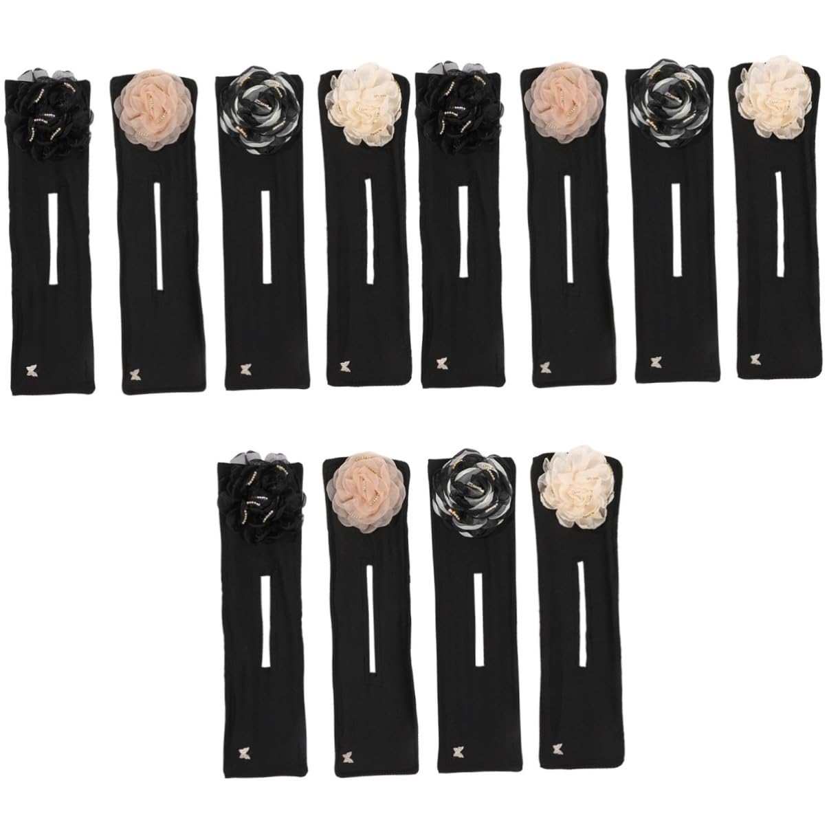 FOMIYES 12piezas Herramienta Para Hacer Moños De Flores Moldeador De Cabello Para Mujeres y Niñas Accesorio Decorativo Para Peinados y Deportes