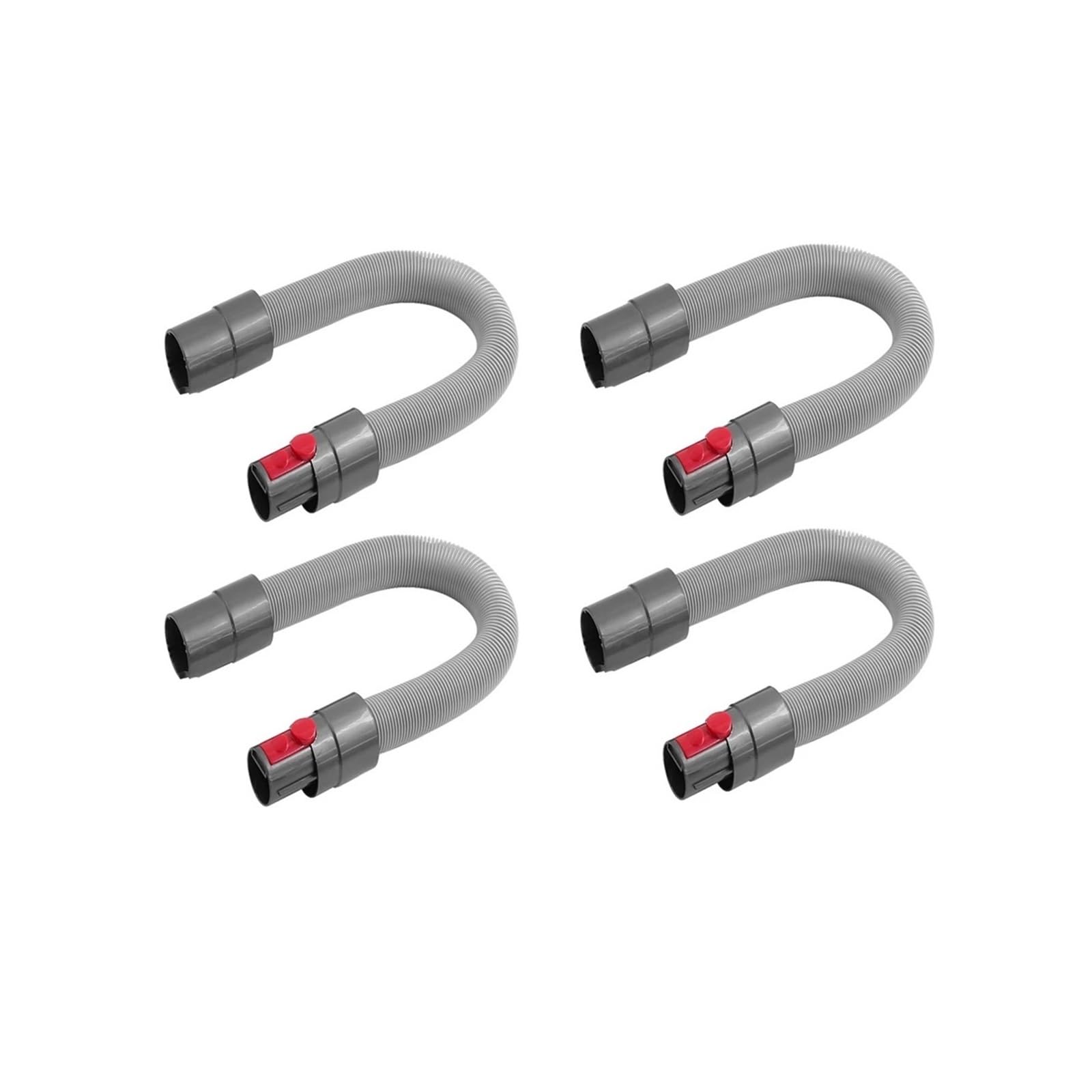 Accessoire de tuyau d'extension flexible durable, tube télescopique, pièce d'installation facile, compatible avec Dyson, outil d'aspirateur V7 V8 V10 V11 V15(4pcs)